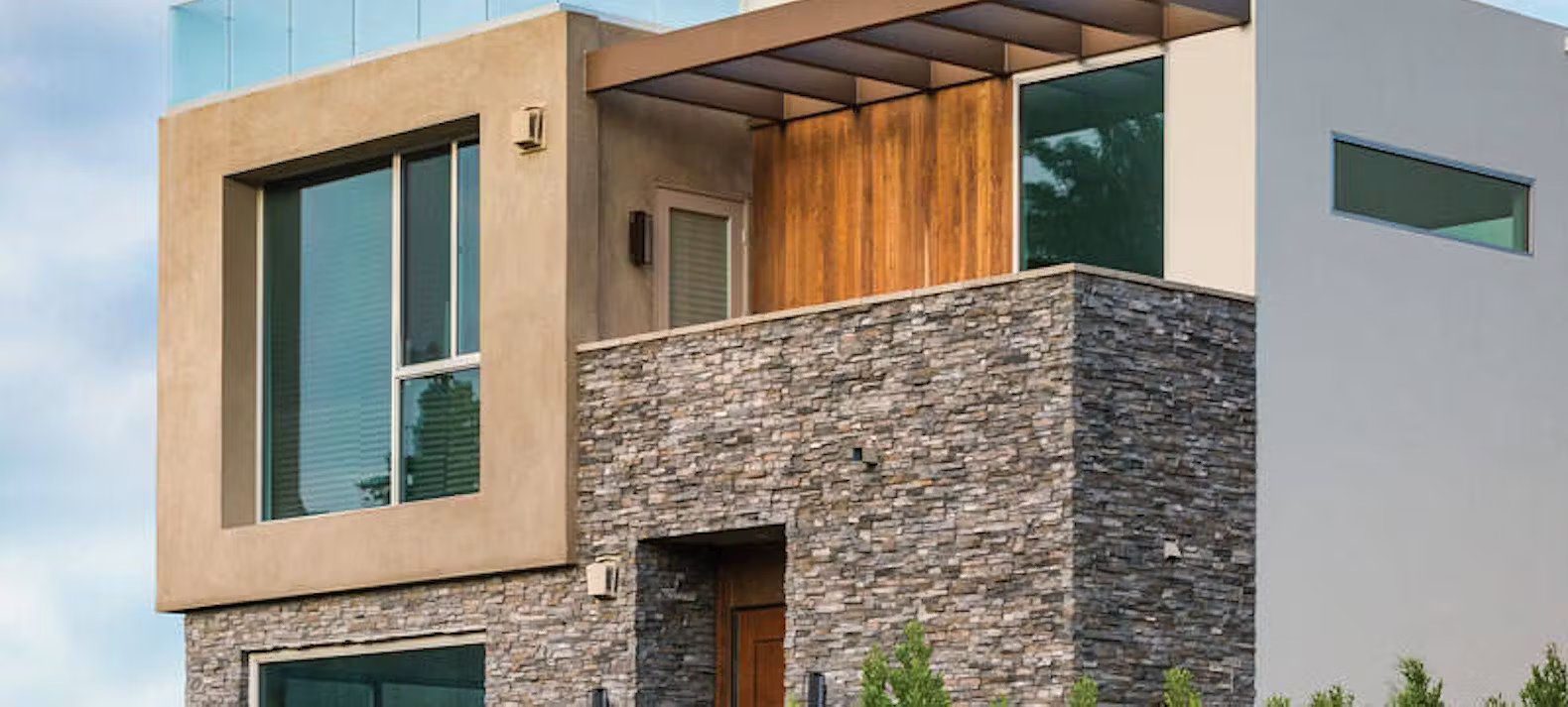 Stunning Stacked Stone Profiles: Modern Exterior Design Ideas