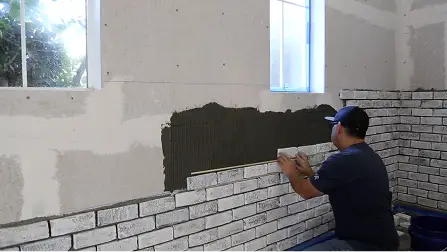 How to Install Creative Mines Thin Brick Veneer “Interior Application”